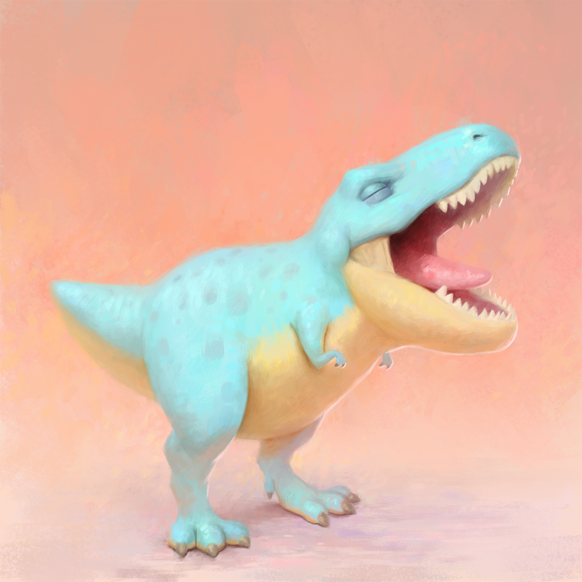 Blue T-rex
